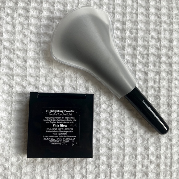 NEW Bobbi Brown Highlighting Powder + Precise Blending Brush "Pink Glow" - Picture 4 of 7